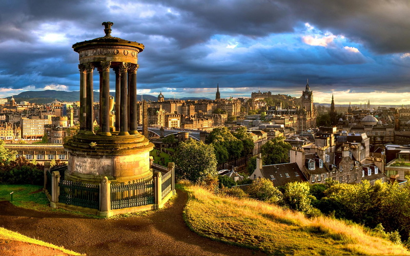 beauty, nice, 1080P, calton, beautiful, hill, animals, city
