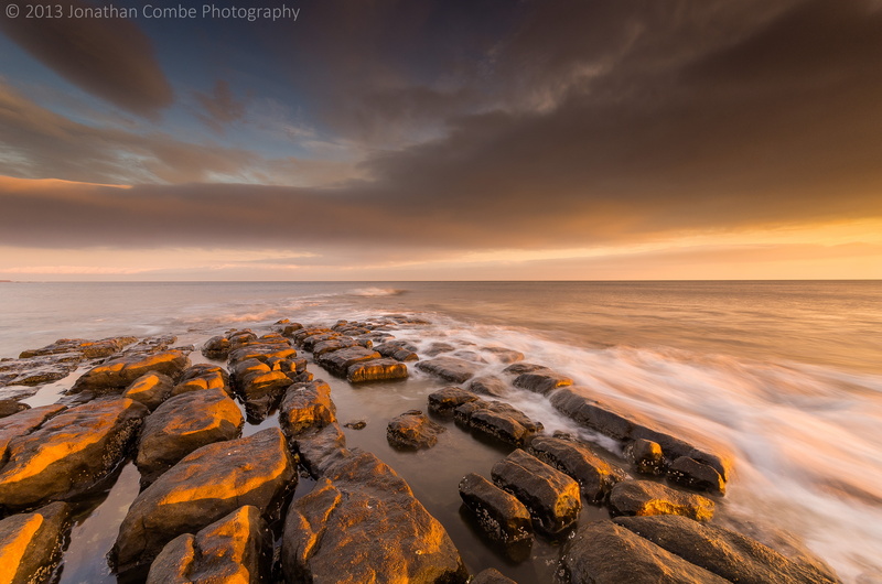 Stone, sea, coastline, clouds, sky, beauty In Nature, 4K, water, landscape, nature, orange Color, rock - Object, sunrise - Dawn, First Light, beach, photo