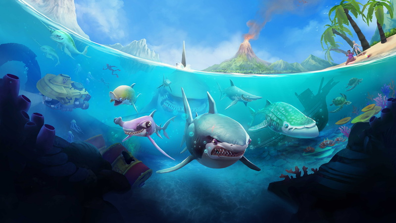 attack, iOS, Hungry Shark World, application, game, Android, 5K, shark