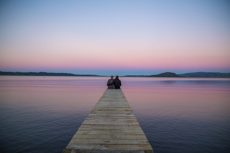 idyllic, 4K, persons, leisure activity, beauty in nature, dock, outdoors, water, sitting, sunet, sky, tranquility, wooden, pier, scenics - nature, people
