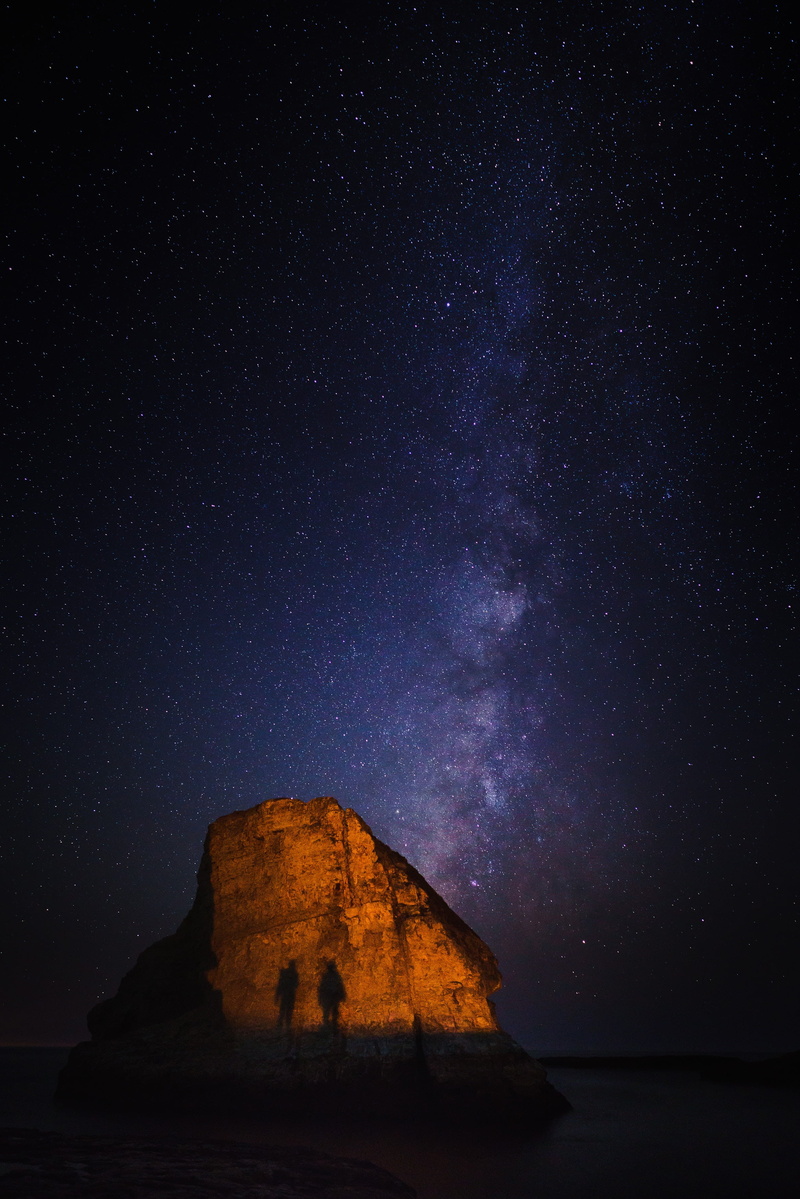 outdoors, galaxy, astronomy, beauty in nature, davenport, water, idyllic, nature, tranquility, united states, rock formation, rock - object, milky way