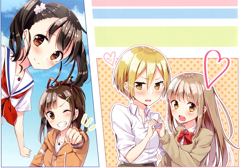 Echizen (Tanaka-kun Is Always Listless), Miyano (Tanaka-kun Is Always Listless), Anime, Tanaka-kun is Always Listless, Rin Shiretoko, High School Fleet