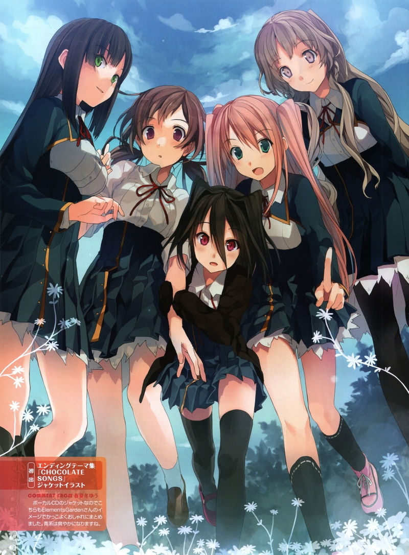 Kiba Mifuyu, adult, females, leisure activity, Shinonome Satsuki, child, Aomi Isara, people, girls, beautiful woman, emotion, friendship, young adult, looking at camera