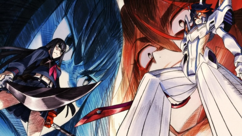 representation, close-up, Kill la Kill, outdoors, art and craft, Matoi Ryuuko, architecture, clothing, built structure, creativity, multi colored, 720P