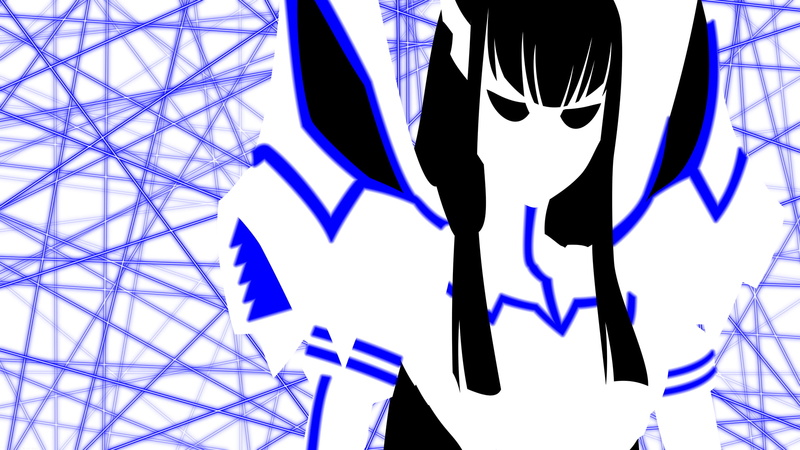 abstract, Kiryuin Satsuki, front view, art and craft, real people, pattern, illuminated, close-up, Kill la Kill, western script, wall - building feature