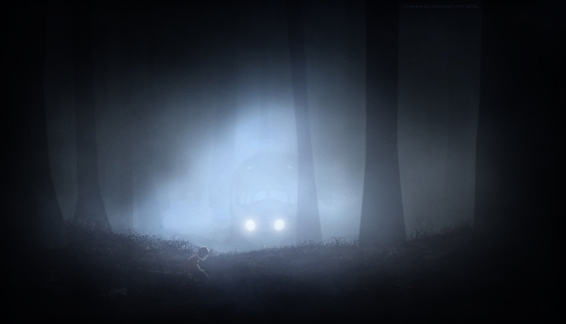 Catbus (My Neighbor Totoro), Crossover, Inside (Video Game), Video Game, 1080P, My Neighbor Totoro