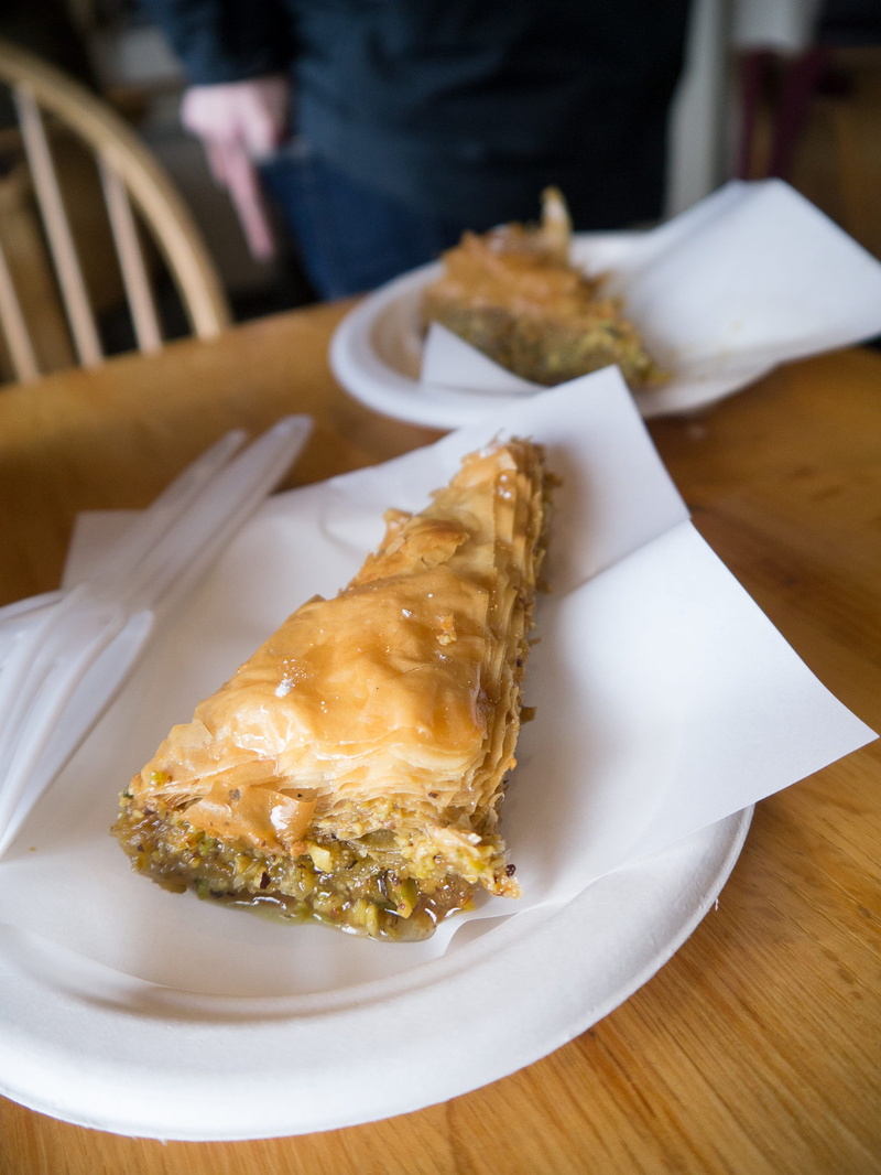 focus on foreground, 2K, chinese food, sweet, healthy eating, baklava, wood - material, wellbeing, food, table, indulgence, incidental people, drink, pastry