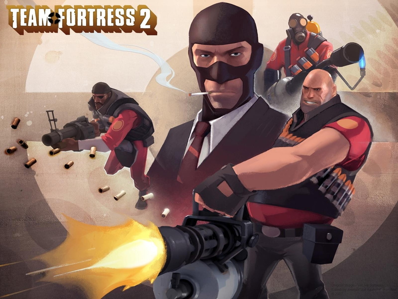 team, pyro, 720P, spy, tf2, games, fortress, video, demoman, heavy