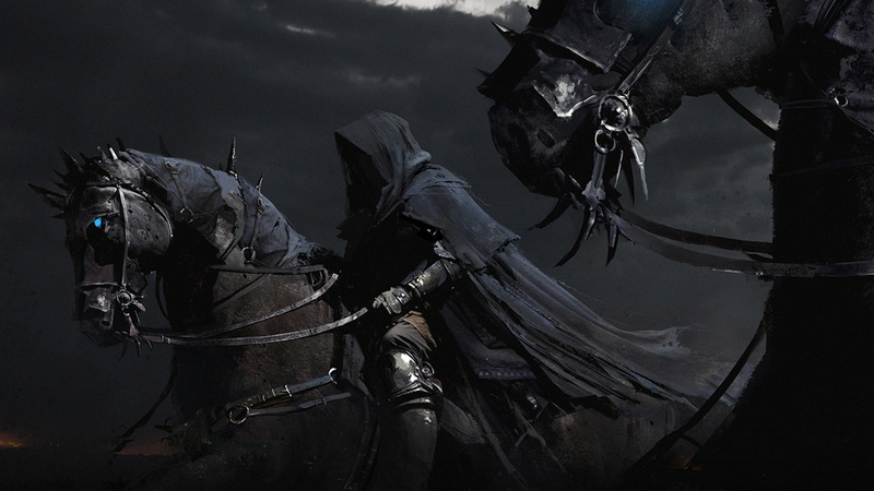 horse, hoodie, fantasy, rider, 1080P, drawing, hd