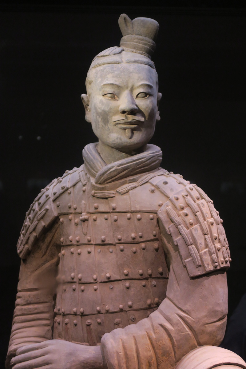 sculpture, xian, creativity, close-up, statue, old, ancient civilization, xian, adult, the past, black background, architecture, asia, studio shot, ancient
