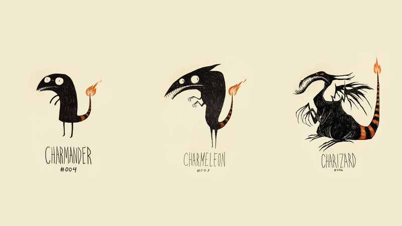 pokemon, 1080P, charizard, charmander, drawing, charmeleon