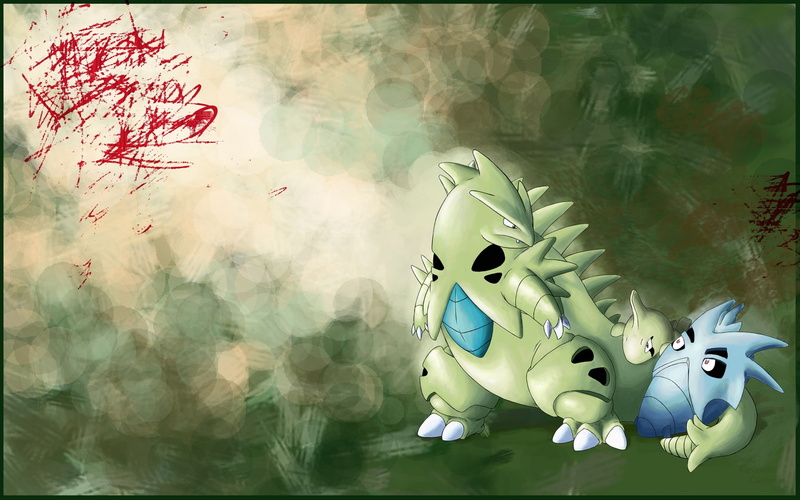 pokemon, pineco, tyranitar, Green, art, hd, 1080P, larvitar, anime
