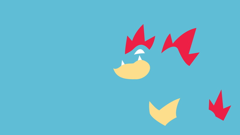 Water Pokémon, art and craft, nature, blue, creativity, flag, copy space, Feraligatr (Pokemon), 1080P, maple leaf, colored background, multi colored, bird