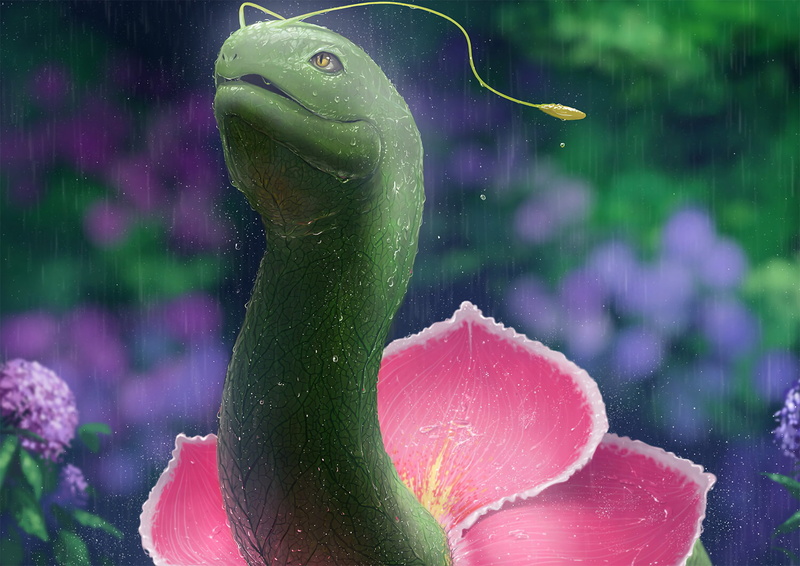 1080P, plant, sea, one animal, Meganium (Pokemon), nature, freshness, animal wildlife, indoors, underwater, Pokémon, animal, animals in captivity, close-up