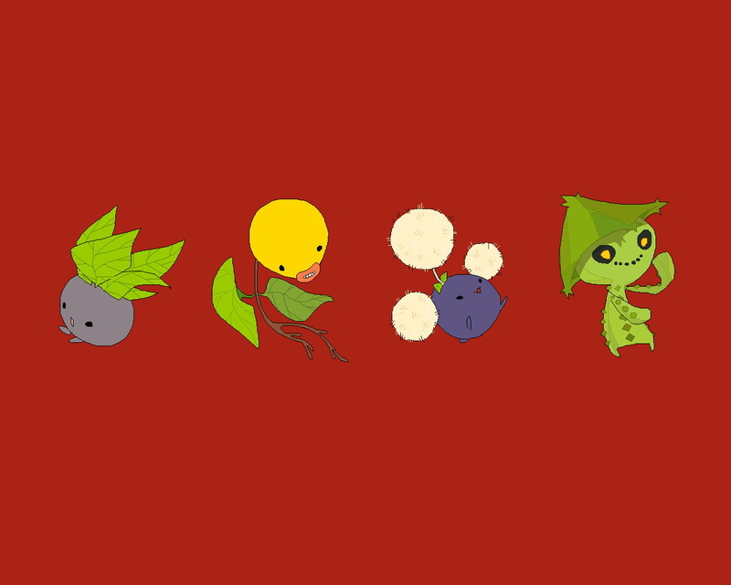 Grass Pokémon, Jumpluff (Pokémon), 720P, Pokémon, Cacturne (Pokémon), Bellsprout (Pokémon), Oddish (Pokémon)