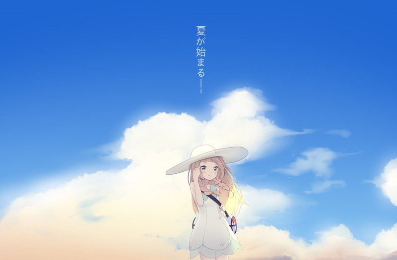 yumuto, 1080P, blush, sm), konachan, hat, dress, artifacts, long, green, braids, eyes, blonde, hair, lillie, com, jpeg, (pokemon, pokemon, 246253