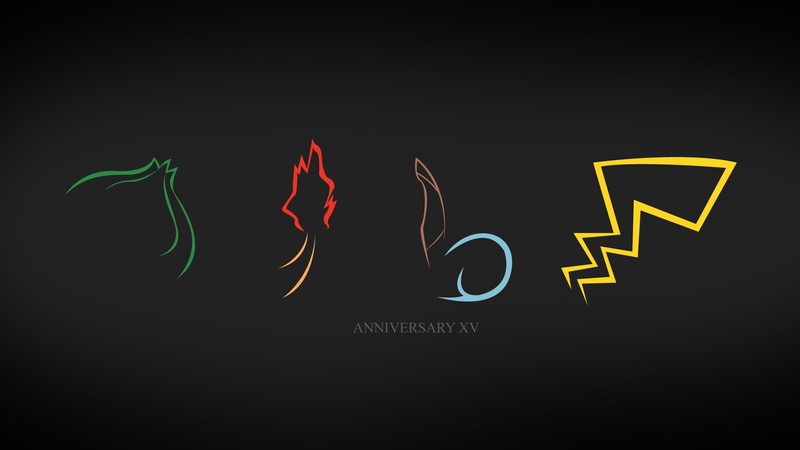 Bulbasaur, Squirtle, Pikachu, minimalism, Charmander, elements, pokemon, 1080P