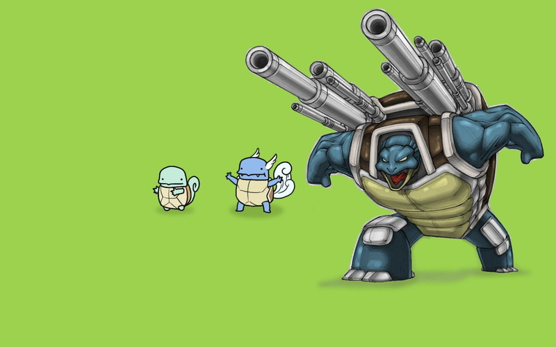 hd, Wartortle, squirtle, 720P, art, anime, blastoise, pokemon, x