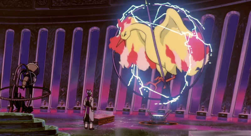 architecture, glowing, electric light, built structure, illuminated, creativity, Pokémon: The Movie 2000, electric lamp, Movie, multi colored, 720P, Moltres (Pokémon)