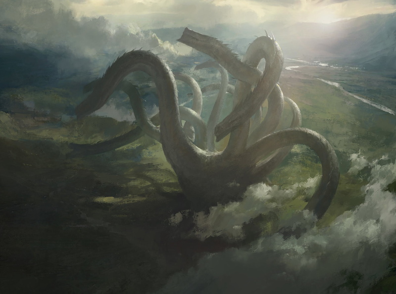 fantasy art, digital art, metalanguage, hydra, artwork, 1080P