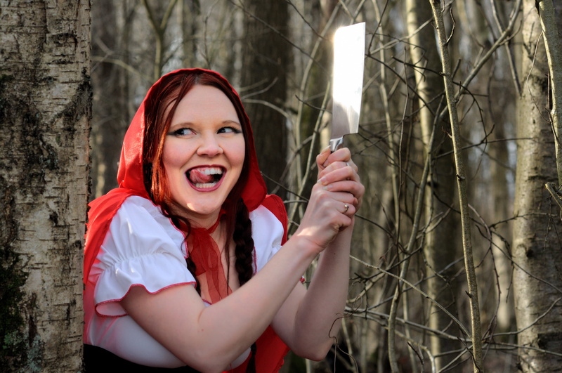 happiness, outdoors, nature, tree, plant, emotion, person, smiling, women, red, tree trunk, filmed by, fairy tales, trunk, crazy, role playing game, brown