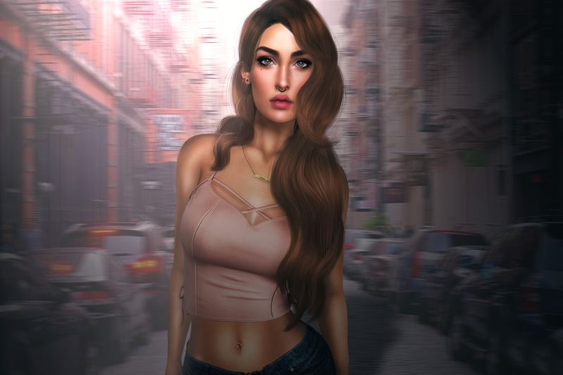 girl, 2K, the city, Alana Marie, street, portrait