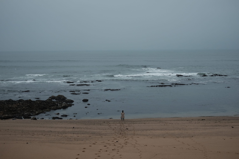 ocean, water, peace, land, fog, scenics - nature, outdoors, oporto, horizon, beauty in nature, 4K, horizon over water, man, tranquility, sea, standing