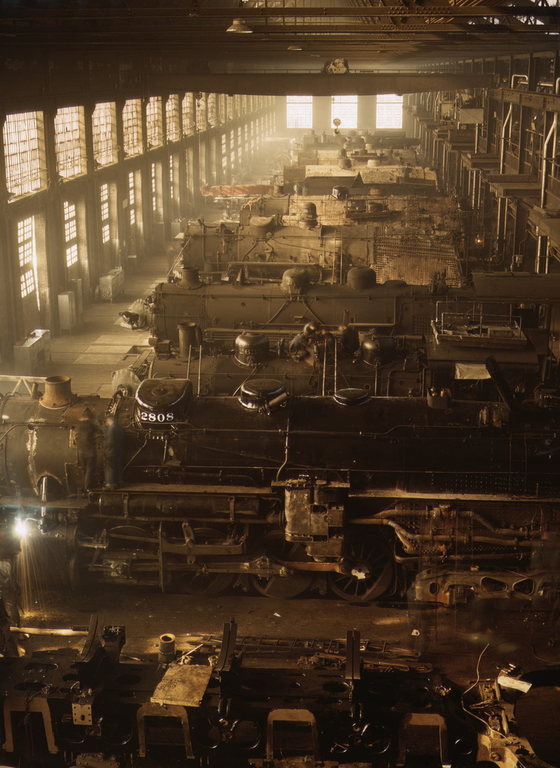 metal industry, Railway, black and white, industrial equipment, built structure, factory, no people, lighting equipment, manufacturing, metal, high angle view