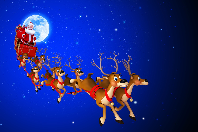 5K, Santa Claus is, holiday, space, merry Christmas, sea, swimming, blue, humor, group of animals, star - Space, digital, illustration, women, people