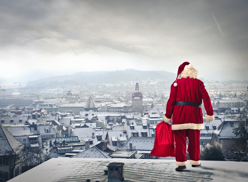 adult, people, snow, tourist, red, history, cultures, standing, top, tourism, hd, santa Claus, day, rear view, city, christianity, claus, the village