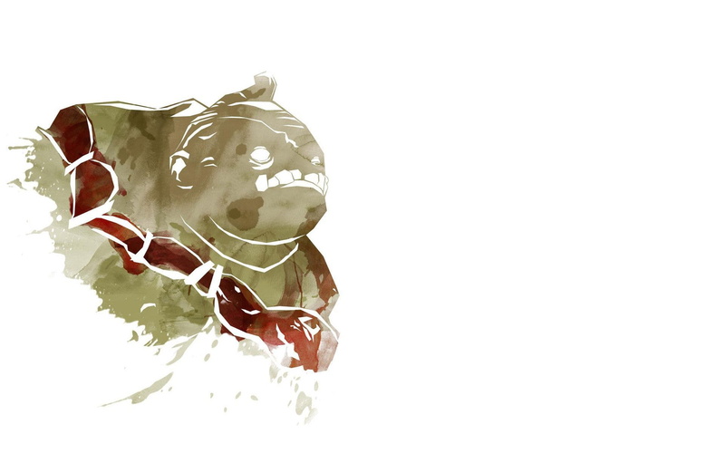 pudge, minimalistic, 1080P, painting, dota, dota 2, 1920x1200