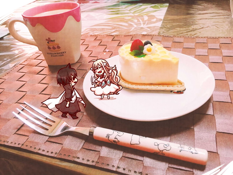 dessert, table, no people, baked, indoors, 1080P, Wendy Marvell, food, freshness, Fairy Tail, sweet food, tray, ready-to-eat, text, still life, Zeref Dragneel