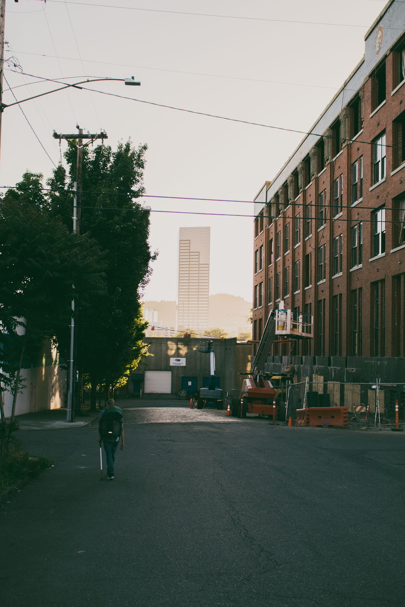 sunset, land vehicle, guy, dead end, full length, sky, 2K, northwest, electricity, oregon, real people, united states, building exterior, mode of transportation