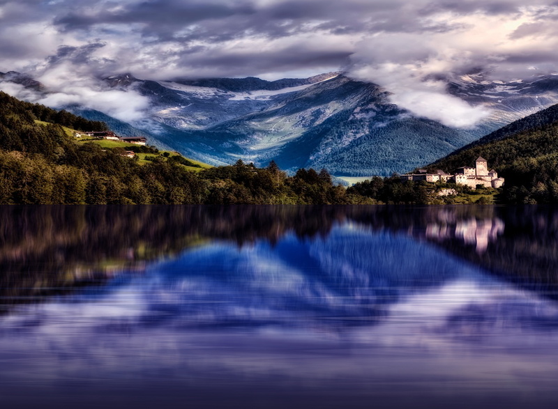 design, idyllic, no people, reflection, vacation, environment, cartoon, adventure, banner, water, forest, park, mountain peak, 8K, nature, green, cloud - sky