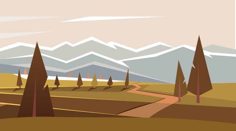 hi-tech, tree, trees, easy, green, graphics, vector graphics, forest, Illustrator, vector, 5K, minimalism
