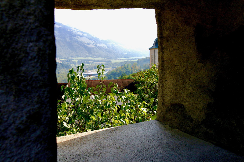 beauty in nature, mountain range, tree, castle, gruyères, mountain, landscape, tranquility, day, no people, architecture, tranquil scene, window, growth