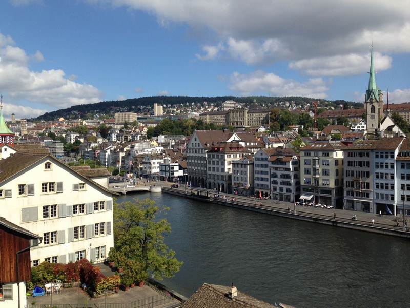 outdoors, no people, suiss, architecture, travel, tourism, water, river, city, cityscape, 2K, zurich, day, nature, high angle view, building exterior