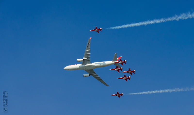 cloud - sky, plane, fighter jet, airplane, 4K, blue, cooperation, patrol suisse, skill, transportation, smoke - physical structure, aerobatics, on the move
