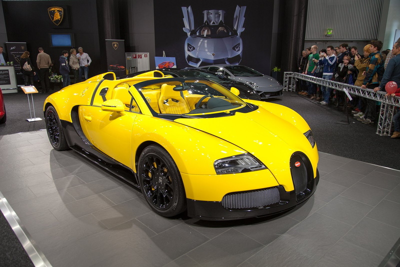 supercars, yellow, veyron, 720P, jaune, exotic, bugatti