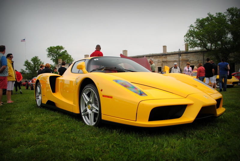 2K, italia, jaune, cars, ferrari, enzo, supercars, yellow