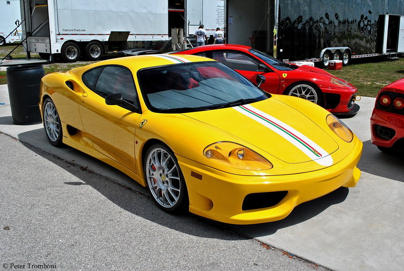 giallo, jaune, ferrari, yellow, 360, 720P, 2003, challenge, stradale