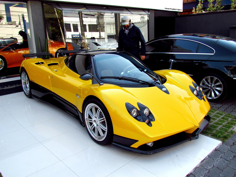 1080P, pagani, yellow, zonda, vehicles, exotic, jaune, supercar, giallo, cars