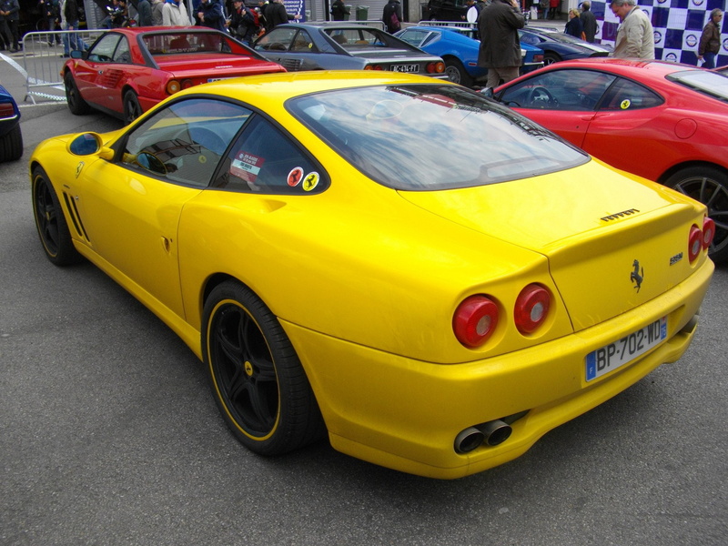 cars, italia, coupe, jaune, maranello, ferrari, 550, supercars, 575, yellow, 1080P