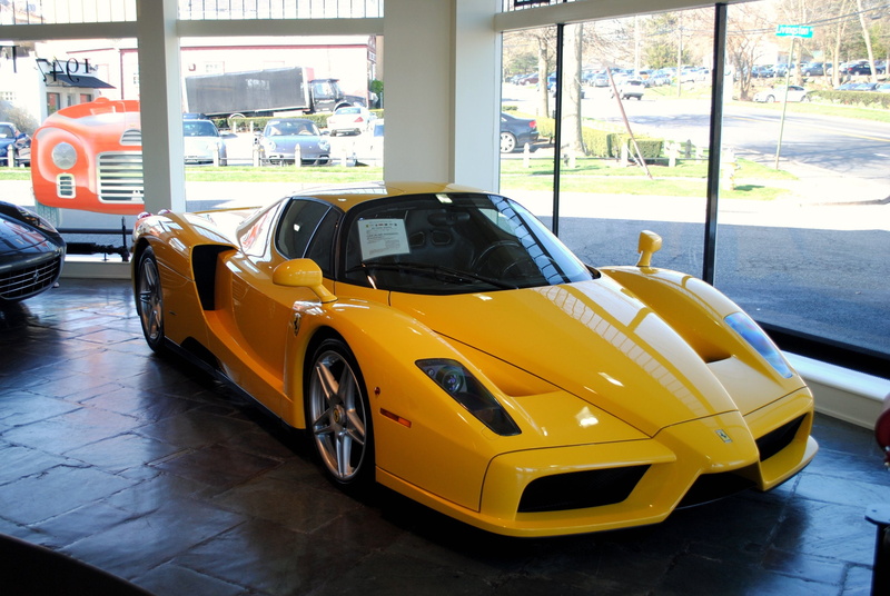 cars, supercars, 2K, jaune, enzo, ferrari, yellow, italia