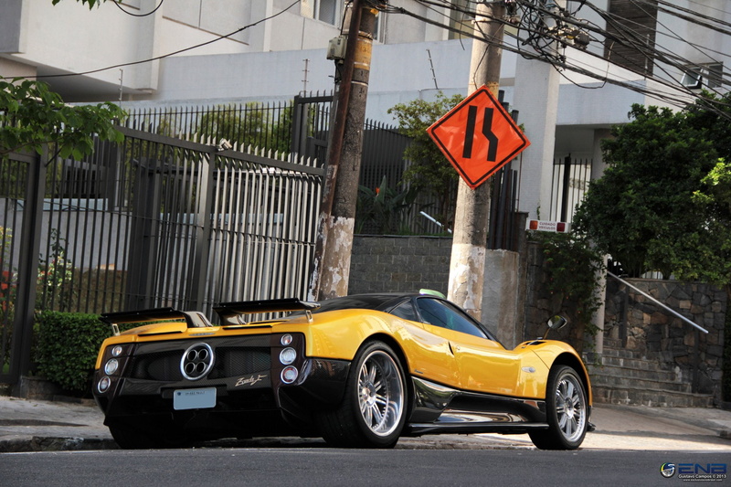 exotic, cars, supercar, jaune, giallo, vehicles, 1080P, zonda, pagani, yellow