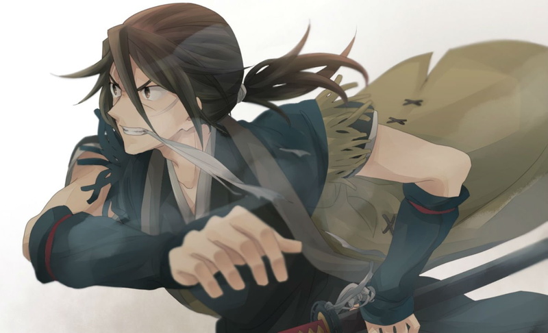 stranger, hadan, weapon, japanese, tagme, hair, black, sword, artist, mukou, clothes, 720P, nanashi, kimono