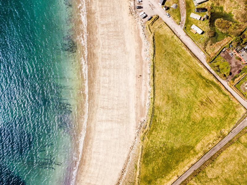 water, no people, architecture, travel, green color, paradise, irland, beach, outdoor, island, tropical, sea, summer, high angle view, landscape, scenics - nature
