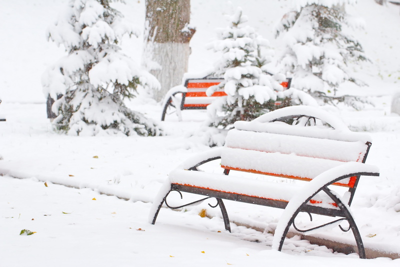 cold temperature, snowflake, outdoors, nostalgia, year, scene, blizzard, no people, snow, alone, ice, 5K, wooden, december, outdoor, park bench, flake