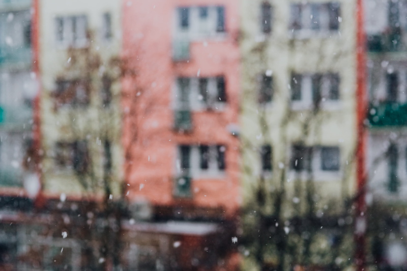 city, full frame, architecture, building exterior, snowy, window, skyscraper, no people, town, snowing, cold temperature, blizzard, winter, rain, street