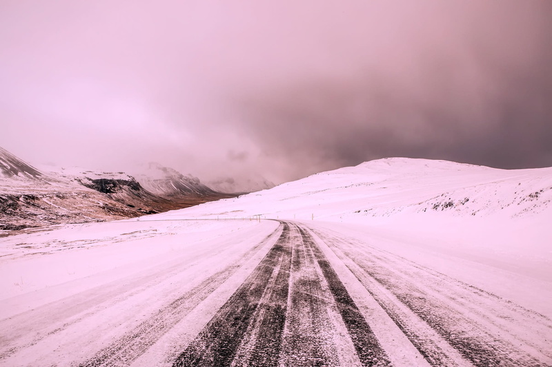 countryside, rural, tranquil scene, pink color, snowdrift, blizzard, beauty in nature, cloud - sky, snowcapped mountain, country, cold temperature, snow